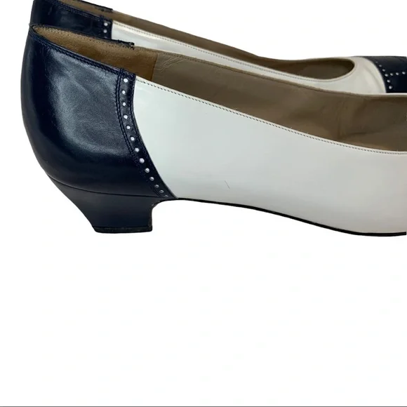 Salvatore Ferragamo Black and White Heels - Picture 6 of 11